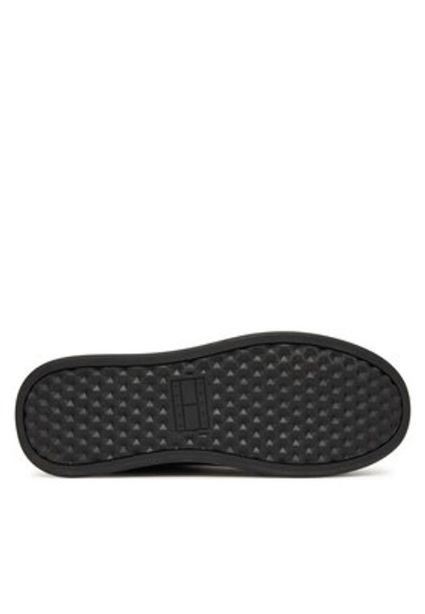 Tommy Jeans Sneakersy Platform Logo Sneaker EN0EN02961 Czarny. Kolor: czarny. Materiał: skóra. Obcas: na platformie