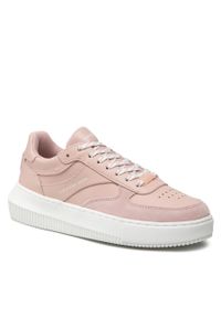 Sneakersy Calvin Klein Jeans Chunky Cupsole 1 YW0YW00510 Pale Conch Shell TFT. Kolor: różowy. Materiał: skóra #1