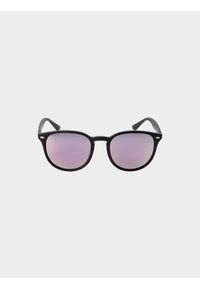 4f - Okulary przeciwsłoneczne z multibarwną powłoką. Kolor: czarny. Wzór: gradientowy