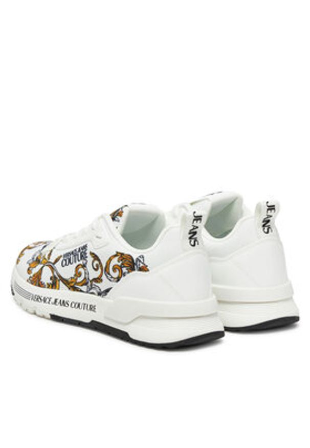 Versace Jeans Couture Sneakersy 78VA3SAA Biały. Kolor: biały. Materiał: skóra
