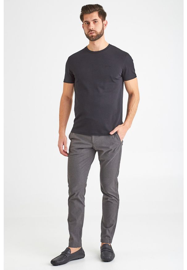 Szare spodnie JOOP! Jeans w kolorowe wzory
