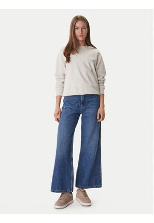 Calvin Klein Jeans Bluza LV047F204G Beżowy Regular Fit. Kolor: beżowy. Materiał: bawełna