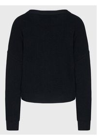 Kontatto Sweter 3M7760 Czarny Relaxed Fit. Kolor: czarny. Materiał: wiskoza