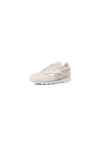Buty do chodzenia dla dzieci Reebok Classic Leather. Zapięcie: sznurówki. Kolor: różowy. Materiał: skóra, syntetyk, tkanina, materiał. Szerokość cholewki: normalna. Model: Reebok Classic. Sport: turystyka piesza