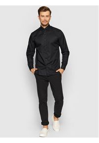 Selected Homme Koszula New Mark 16058640 Czarny Slim Fit. Kolor: czarny. Materiał: bawełna #6