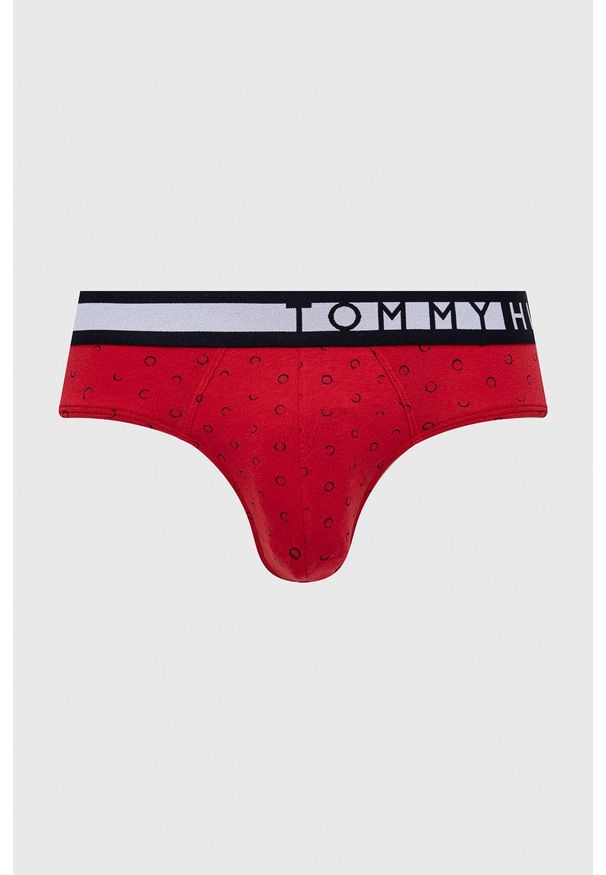 TOMMY HILFIGER - Tommy Hilfiger slipy męskie. Kolor: niebieski. Materiał: bawełna