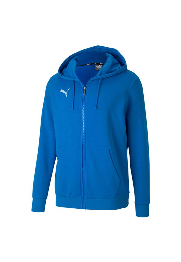 Bluza męska Puma teamGOAL 23 Casuals Hooded Jacket niebieska. Typ kołnierza: kaptur. Kolor: niebieski. Sport: piłka nożna