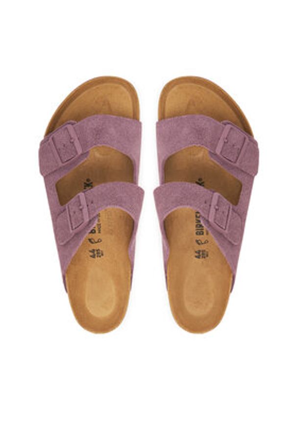 Birkenstock Klapki Arizona 1030641 Różowy. Kolor: różowy. Materiał: skóra, zamsz