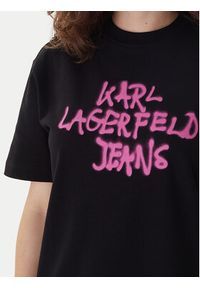 Karl Lagerfeld Jeans Sukienka codzienna B1W13043 Czarny Regular Fit. Okazja: na co dzień. Kolor: czarny. Materiał: bawełna. Typ sukienki: proste. Styl: casual #5
