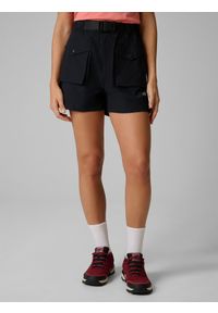 4f - 4F Spodenki trekkingowe szybkoschnące damskie - czarne XXL. Kolor: czarny. Materiał: skóra, materiał. Długość: długie. Sport: turystyka piesza #2