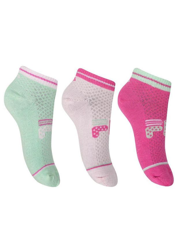 Fila skarpetki 3-pack Jr Girl Quarter Lipstick mix 35-38. Kolor: różowy