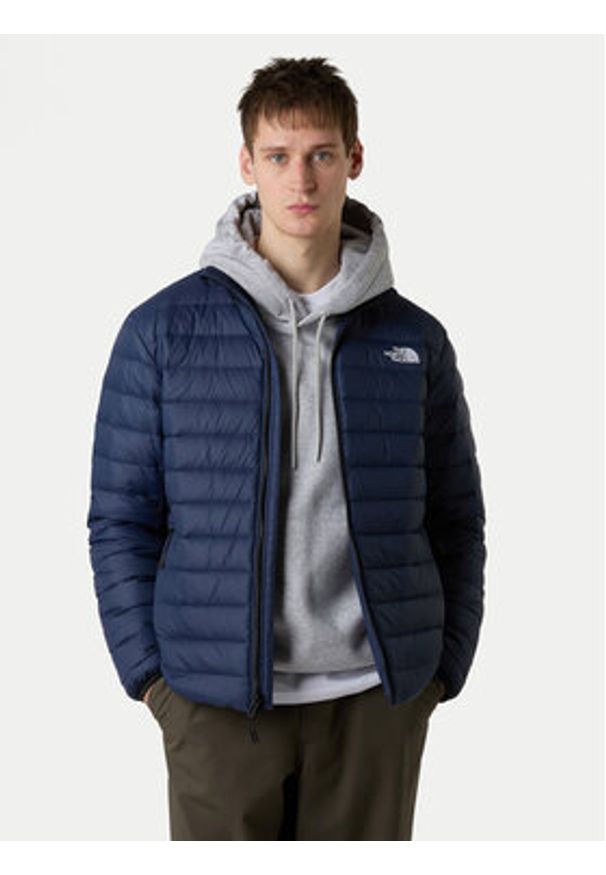 The North Face Kurtka puchowa Classic NF0A8D1U Granatowy Regular Fit. Kolor: niebieski. Materiał: syntetyk