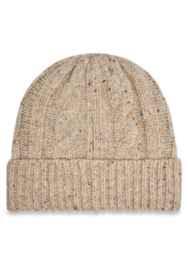 Polo Ralph Lauren Czapka 455923610001 Beżowy. Kolor: beżowy. Materiał: wełna