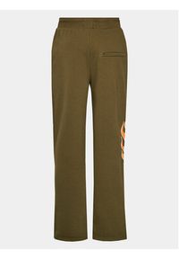 Night Addict Spodnie dresowe MJB-NA516FLAMES Zielony Regular Fit. Kolor: zielony. Materiał: syntetyk