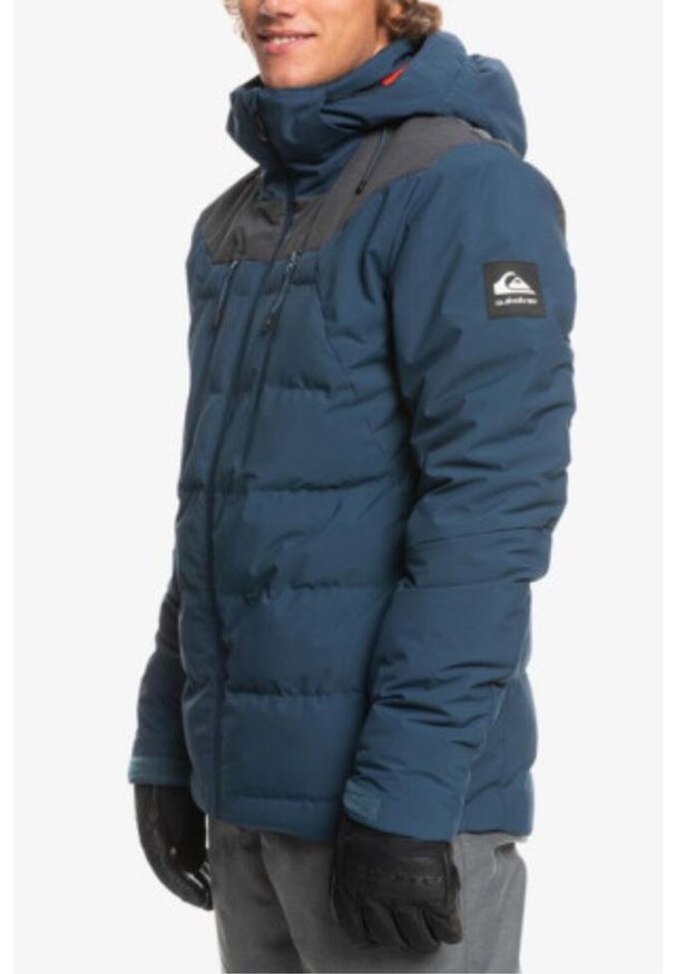 Kurtka narciarska męska Quiksilver The Edge Technical. Kolor: niebieski. Materiał: poliester. Sezon: zima. Styl: wakacyjny
