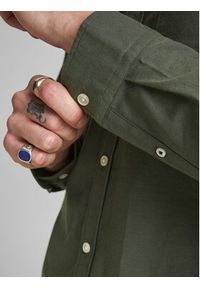 Jack & Jones Koszula 12182486 Zielony Slim Fit. Kolor: zielony. Materiał: bawełna #4
