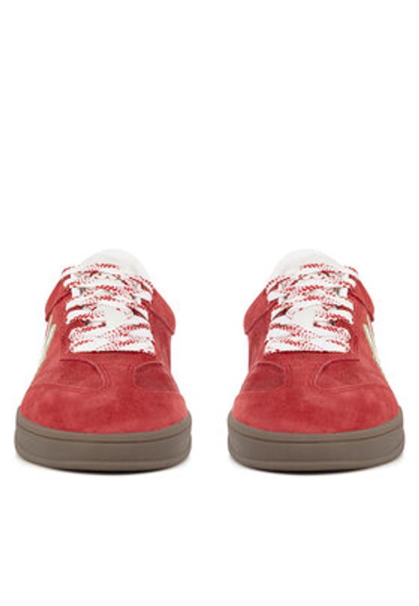 Kappa Sneakersy FC-24880H Czerwony. Kolor: czerwony. Materiał: skóra, nubuk