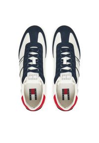 Tommy Jeans Sneakersy Tjm Retro Runner Cleated EM0EM01619 Biały. Kolor: biały. Materiał: skóra