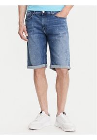 Karl Lagerfeld - KARL LAGERFELD Szorty jeansowe 265820 552832 Granatowy Regular Fit. Kolor: niebieski. Materiał: bawełna