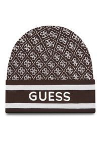 Guess Czapka W4BZ21 Z3JD2 Brązowy. Kolor: brązowy. Materiał: poliester, materiał