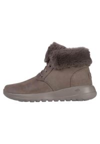 skechers - Buty do chodzenia damskie Skechers On-the-go Joy Cozy. Wysokość cholewki: za kostkę. Zapięcie: sznurówki. Kolor: brązowy, wielokolorowy. Materiał: syntetyk, tkanina, skóra, materiał. Szerokość cholewki: normalna. Model: Skechers Sport. Sport: turystyka piesza