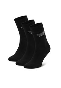 Reebok Skarpety długie R0367-SS24 (3-pack) Czarny. Kolor: czarny. Materiał: materiał #1