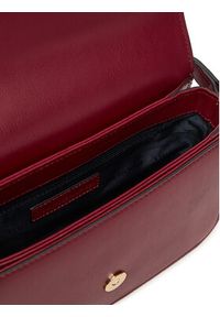 TOMMY HILFIGER - Tommy Hilfiger Torebka Th Libre Flap Crossover AW0AW17723 Bordowy. Kolor: czerwony. Materiał: skórzane #3