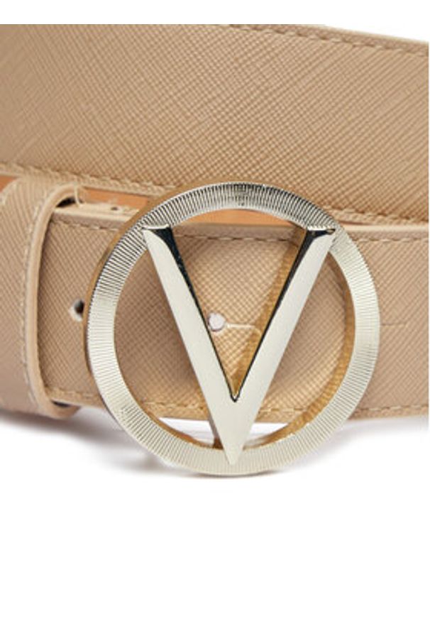 VALENTINO - Valentino Pasek Damski Hampton VCS7VQ03SAF Beżowy. Kolor: beżowy. Materiał: skóra