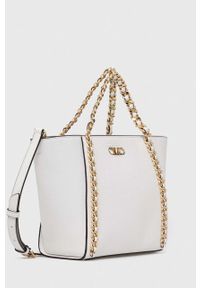 MICHAEL Michael Kors torebka skórzana kolor biały. Kolor: biały. Materiał: skórzane #2