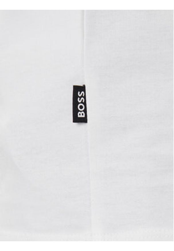 BOSS T-Shirt H-Thompson 655 50543901 Biały Regular Fit. Kolor: biały. Materiał: bawełna