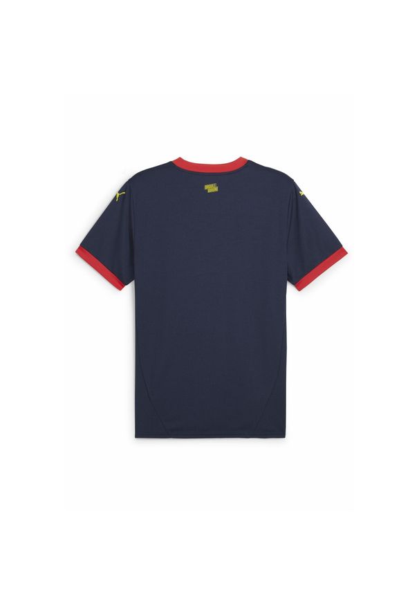 Puma - Męska koszulka wyjazdowa Girona FC 24/25 PUMA Club Navy Pelé Yellow Blue. Kolor: żółty, wielokolorowy, niebieski