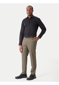 Hugo - HUGO Koszula Kason 50482056 Czarny Slim Fit. Kolor: czarny. Materiał: bawełna