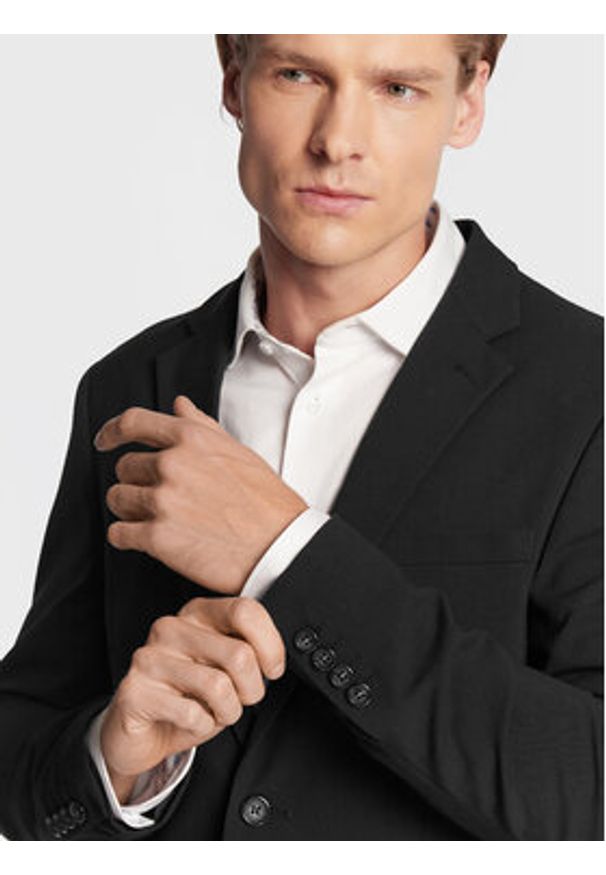 Lindbergh Garnitur 30-61040 Czarny Slim Fit. Kolor: czarny. Materiał: syntetyk