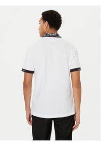 Versace Jeans Couture Polo 78GAGT04 Biały Regular Fit. Typ kołnierza: polo. Kolor: biały. Materiał: bawełna #5