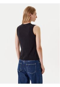 Calvin Klein Jeans Top LV047C852G Czarny Regular Fit. Kolor: czarny. Materiał: bawełna
