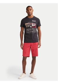 Petrol Industries T-Shirt M-1050-TSR604 Czarny Regular Fit. Kolor: czarny. Materiał: bawełna #7
