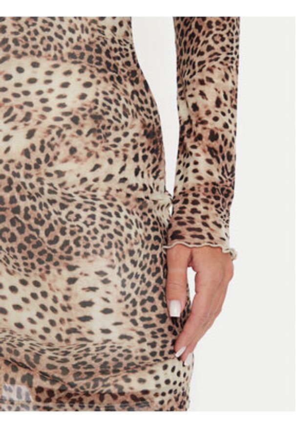 Guess Sukienka codzienna Adriana W4YK83 KBBF2 Kolorowy Slim Fit. Okazja: na co dzień. Materiał: syntetyk. Wzór: kolorowy. Typ sukienki: proste. Styl: casual