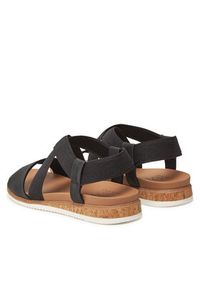 skechers - Skechers Sandały BOBS Desert Kiss Low 114705/BLK Czarny. Kolor: czarny. Materiał: materiał #3