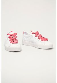 adidas Originals - Buty skórzane Sleek FY6679. Nosek buta: okrągły. Zapięcie: sznurówki. Kolor: biały. Materiał: skóra #5