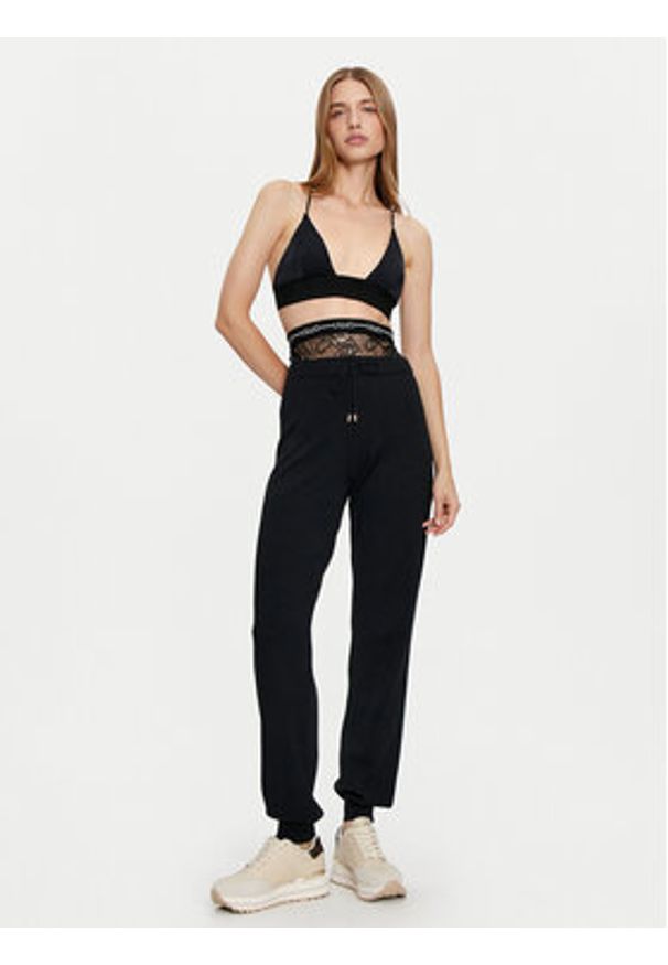 Liu Jo Sport Spodnie materiałowe TF4041 MS63L Czarny Regular Fit. Kolor: czarny. Materiał: syntetyk. Styl: sportowy