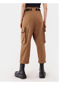 Pinko Spodnie materiałowe Ronfare 101840 A0D5 Brązowy Relaxed Fit. Kolor: brązowy. Materiał: materiał, bawełna #2