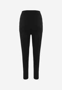 Renee - Czarne Casualowe Legginsy High Waist z Pasem Wspierającym Linię Talii Azivera. Okazja: na co dzień. Stan: podwyższony. Kolor: czarny. Styl: casual #3