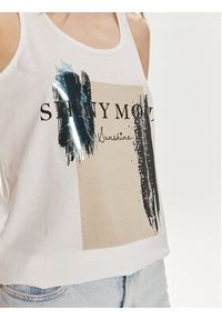 only - ONLY Top Henny 15327669 Biały Regular Fit. Kolor: biały. Materiał: bawełna