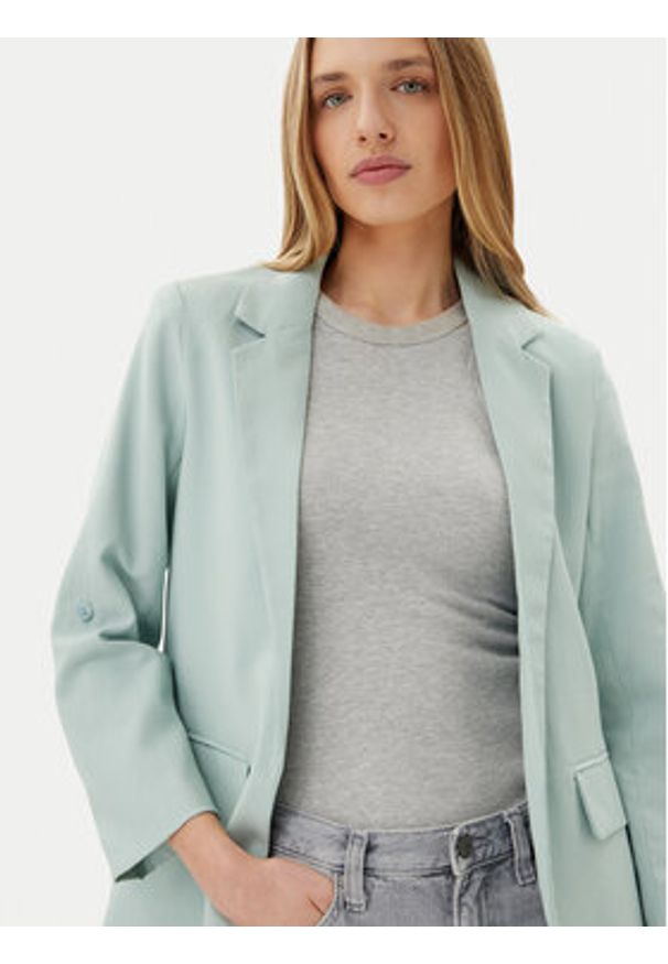 only - ONLY Marynarka Aris 15310839 Zielony Loose Fit. Kolor: zielony. Materiał: wiskoza