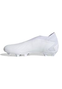 Adidas - Buty adidas Predator Accuracy.3 Ll Fg M FZ6111 białe. Kolor: biały. Materiał: materiał. Szerokość cholewki: normalna #3