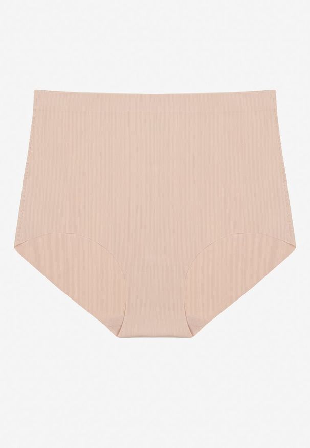 Renee - Beżowe Bezszwowe Majtki High Waist Navorila. Stan: podwyższony. Kolor: beżowy