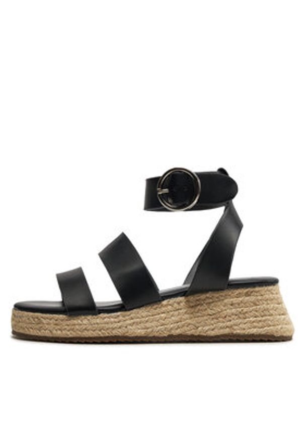 ONLY Shoes Espadryle Onlminerva-1 15320197 Czarny. Kolor: czarny. Materiał: skóra