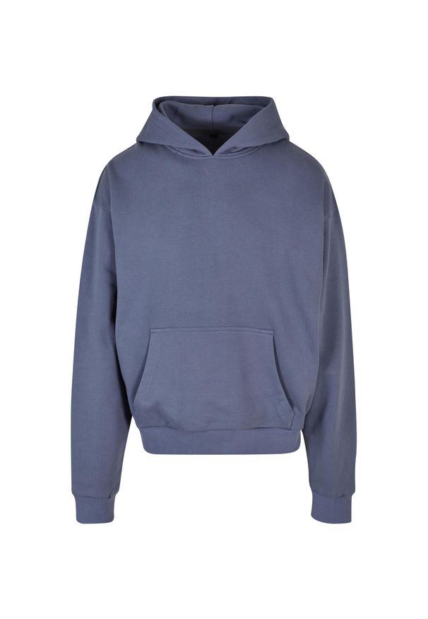 BUILD YOUR BRAND - Bawełniana Bluza Z Kapturem Dla Dorosłych Unisex Ultra Heavyweight Boxy Hoodie. Typ kołnierza: kaptur. Kolor: niebieski. Materiał: bawełna