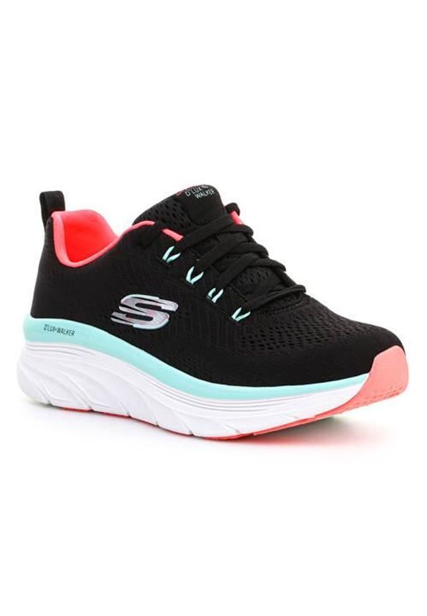 skechers - Buty do chodzenia damskie Skechers Dlux Walker. Zapięcie: sznurówki. Kolor: czarny. Materiał: syntetyk, tkanina, materiał. Szerokość cholewki: normalna. Sport: turystyka piesza