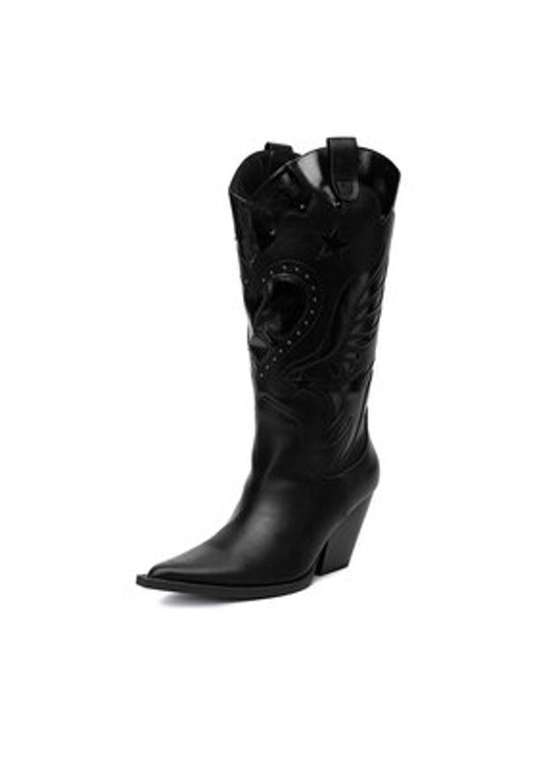 DeeZee Kowbojki W3LH170101 Czarny. Kolor: czarny. Materiał: syntetyk, materiał